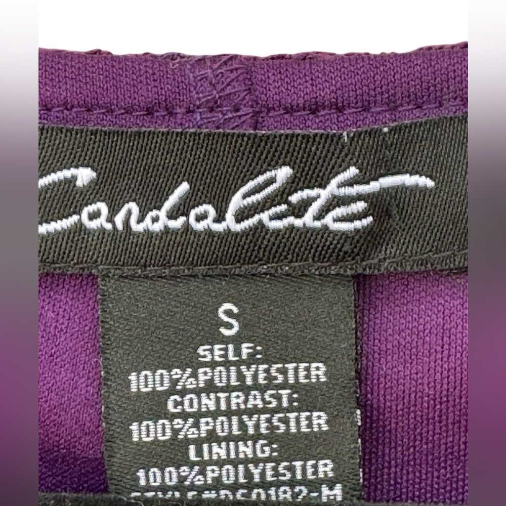 Candelite Purple Floral Formal Dress size Small - Picture 7 of 9